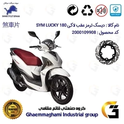 پک اقتصادی دیسک و لنت ترمز عقب موتورسیکلت SYM Lucky 180