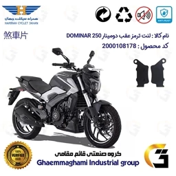 پک اقتصادی لنت ترمز جلو و عقب موتور سیکلت کد 1134179 مناسب برای دومینار 250 BAJAJ DOMINAR همراه سیکلت جهان