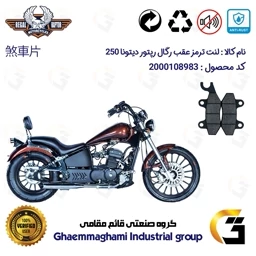 پک اقتصادی لنت ترمز جلو و عقب موتور سیکلت کد 1009009009 مناسب برای رگال رپتور دیتونا 250 REGAL RAPTOR DAYTONA 249