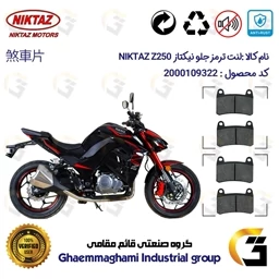 پک اقتصادی لنت ترمز جلو و عقب موتور سیکلت کد 1012066066 مناسب برای نیکتاز زد 250 NIKTAZ Z250 (هایپرو،طرح Z1000) نیکتاز