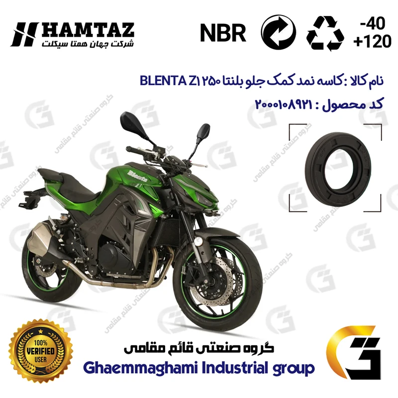 کاسه نمد کمک جلو موتورسیکلت کد 1375011 مناسب برای بلنتا زد1 BLENTA Z1 250 (طرح Z1000) همتاز موتور